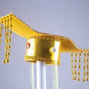 古代皇上帽子天子头饰创意古装秦始皇头冠玉帝帽头冠大汉皇帝帽盔