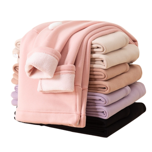 加绒加厚孕妇秋裤内穿高腰托腹保暖裤绒裤睡裤女打底棉毛裤冬衬裤