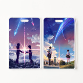 双面卡套定制校园卡饭卡八达通公交卡门禁卡挂绳动漫周边你 名字