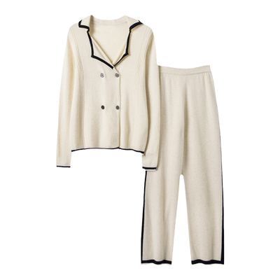 针织套装小香风斯特羊绒针织