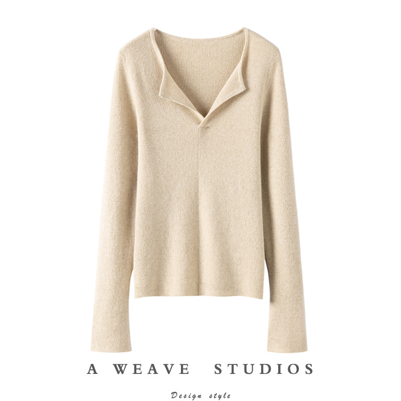 00%纯羊绒针织打底衫女