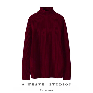 坑条高领纯羊绒衫 高端系列 女加厚毛衣女多色 无D百搭 断货王