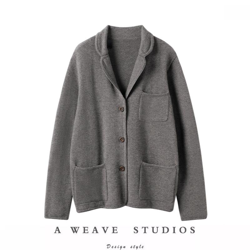 通勤百搭腔调！定制小桂花羊绒小西服 多色选