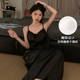 高级感夏季 纯欲风家居服外穿 睡裙女吊带冰丝性感带胸垫2025年新款