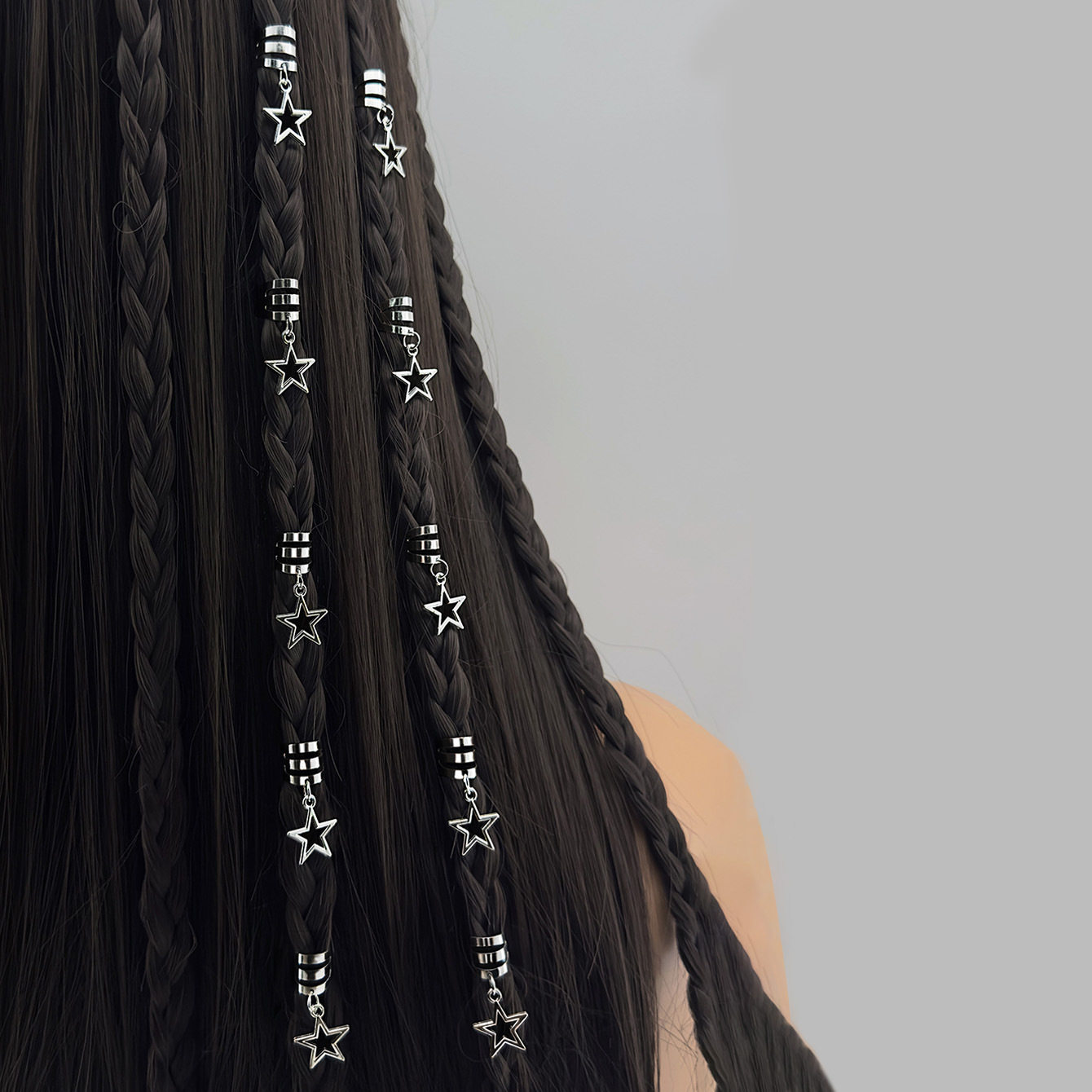 甜酷镂空星星辣妹发扣