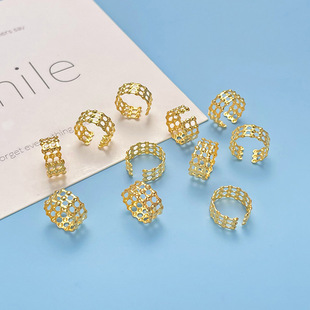 新中式时尚金属多层发扣镂空舞台辣妹编发发环个性脏发辫装饰品女