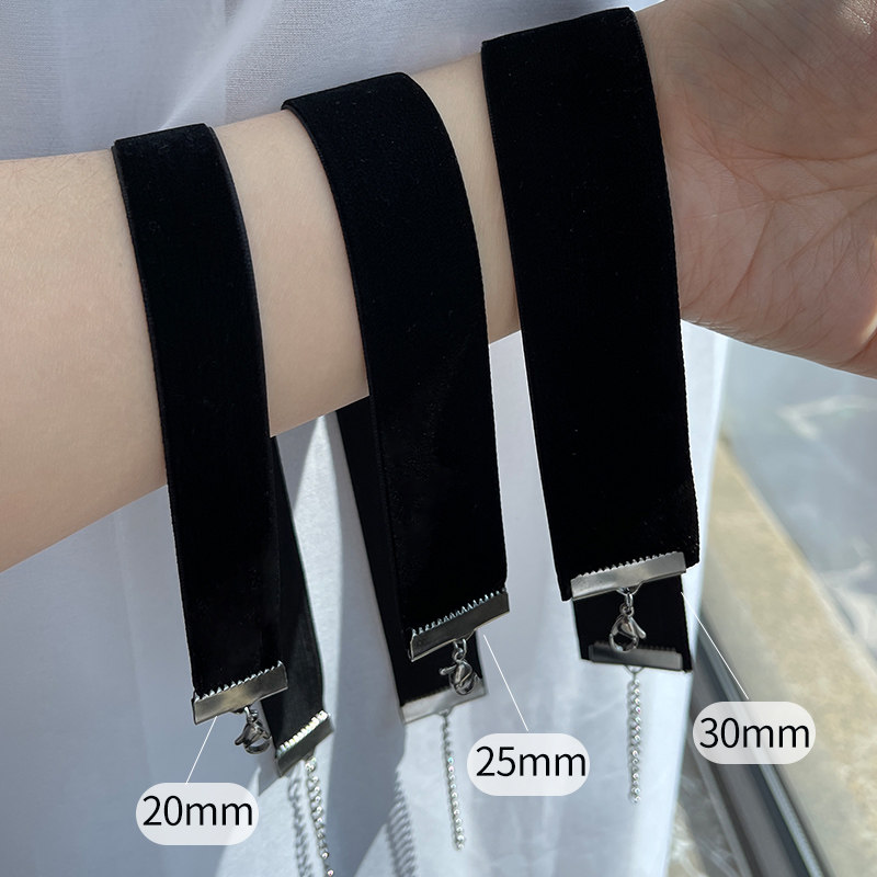 INS 인터넷 연예인 유럽과 미국의 미니멀리스트 레트로 블랙 벨벳 넥 스트랩 초커 초커 하라주쿠 펑크 목걸이