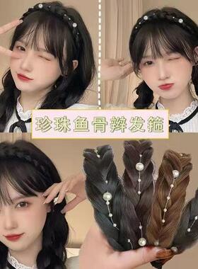 六股纯手工编织高颅顶发箍
