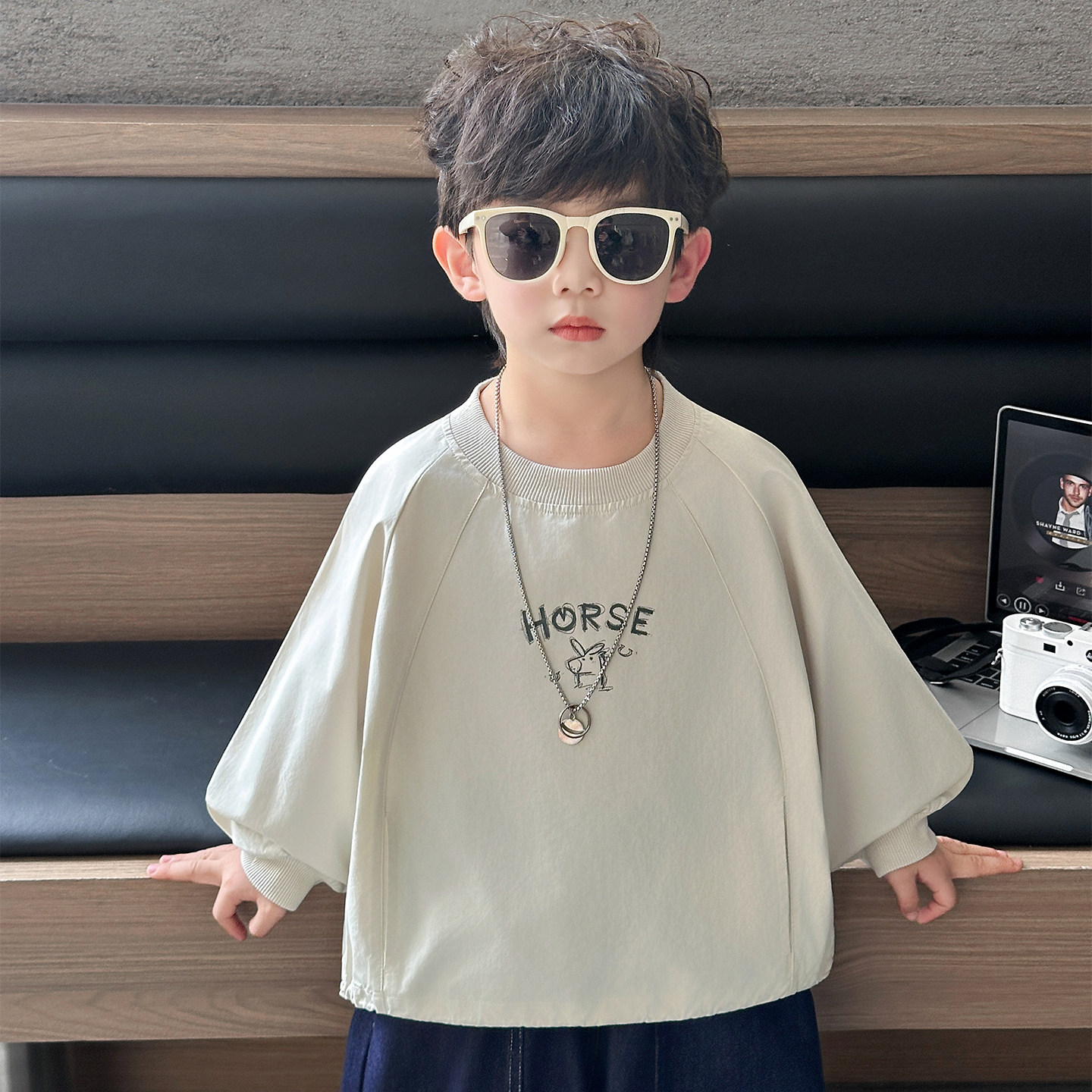 男童长袖T恤春秋款2026新款薄款上衣儿童春装打底衫中小童卫衣潮,童装/婴儿装/亲子装,卫衣/绒衫,淘宝优惠券,粉丝福利购,淘宝优惠卷