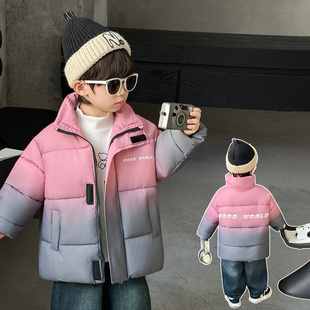 儿童棉衣冬装2025新款男童加厚保暖羽绒棉服冬季网红炸街外套棉袄