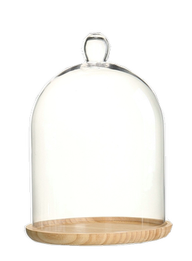 玻璃蛋糕带提手动漫风展示罩