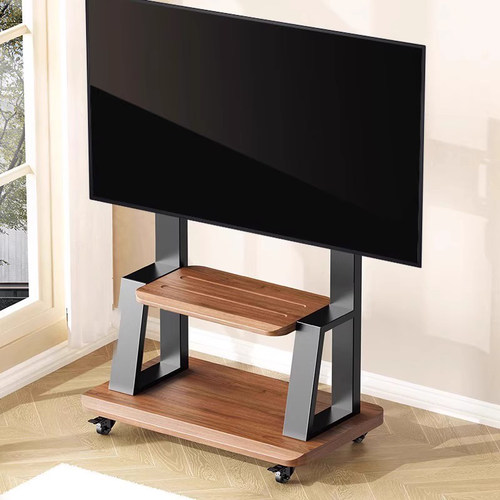 北欧风可移动电视支架落地式挂架