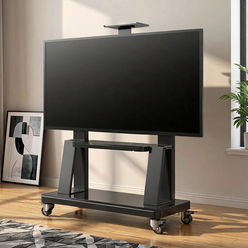 贝石移动电视机支架落地式挂架适用创维酷开等一体机推车86/100寸