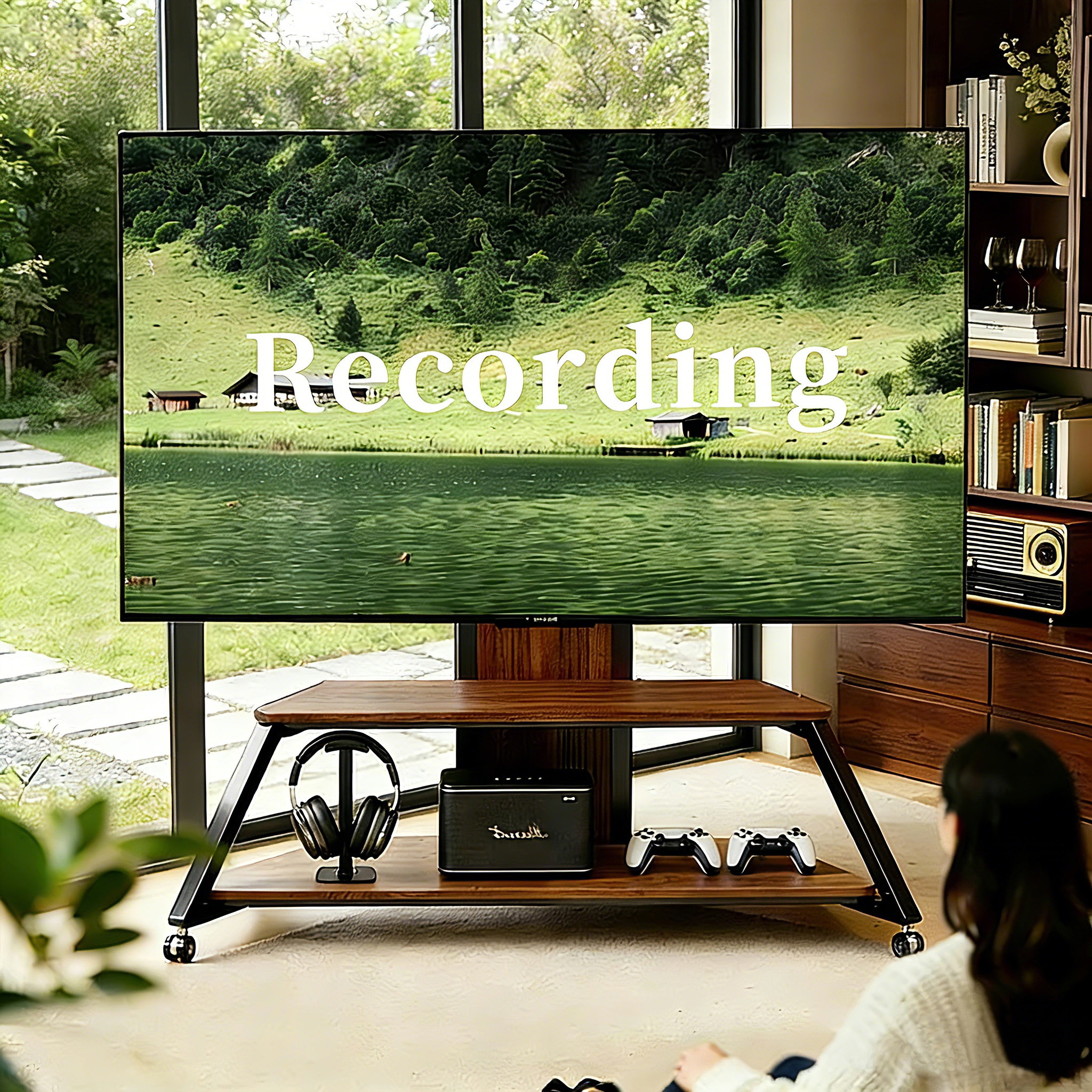 电视机支架可移动落地电视柜家商用65/75/85/100寸电视架立式推车