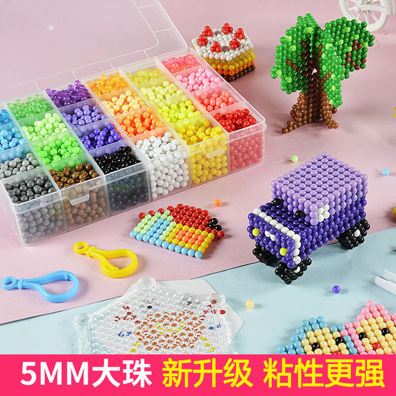 水雾魔法珠套装水粘珠女孩玩具儿童手工diy制作粘粘乐立体水溶豆|ruв категории игрушка/коляска/головоломка/блоки/модель, ручной/творческие diy, Креативный класс вручную вставки - от Buy2taobao.com для оказания профессиональной услуги покупки агента Taobao