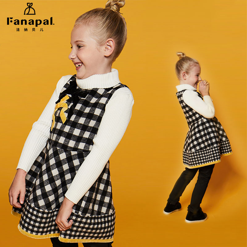fanapal女童马甲背心连衣裙