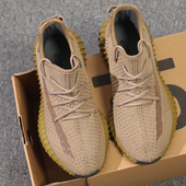 莆田男鞋 春秋季 运动休闲鞋 男350地球棕软底跑步鞋 透气柏宜椰子鞋