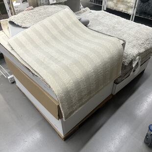 IKEA宜家兰德斯崴短绒地毯60x90厘米客厅休闲毯床边舒适柔软毯