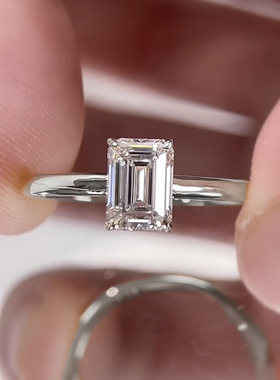 隆隆金S925银镀金极简风欧美ins款6*8小方糖戒指环可叠戴搭配款