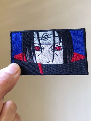 鼬布贴刺绣写轮眼魔术贴