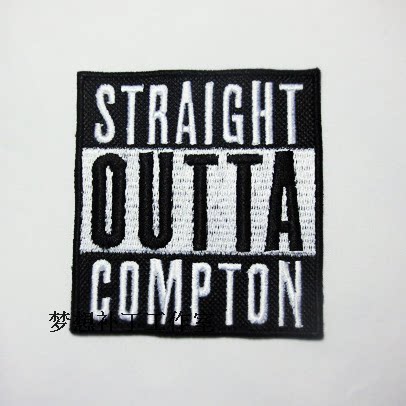 nwa 冲出康普顿 straight outta compton 街头潮流补丁魔术贴章