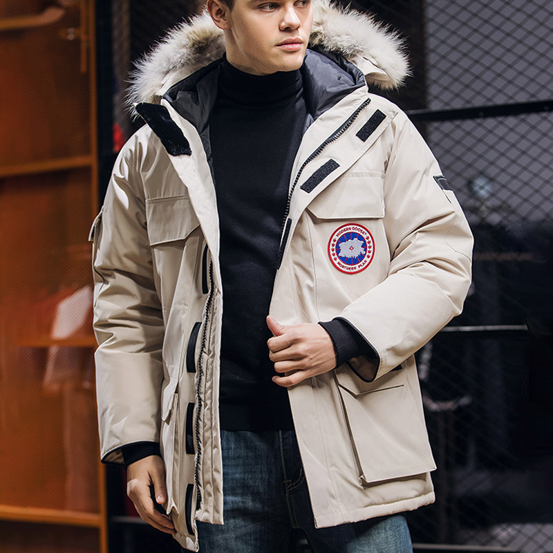 东北大码鹅羽绒服飞行员短款夹克