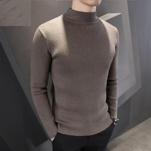 男士半高领毛衣保暖针织打底衫