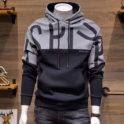 男士连帽卫衣帅气男上衣潮