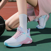女款 2025新款 秋冬实战耐磨防滑球鞋 专业篮球鞋 女子网面透气运动鞋