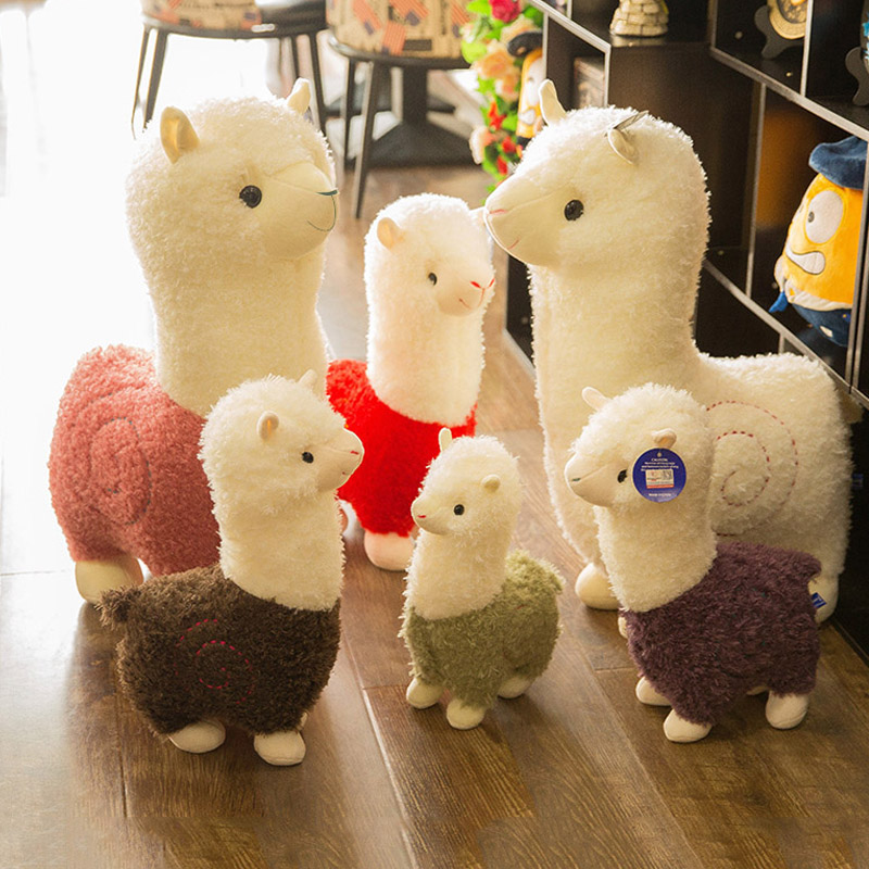 羊驼公仔睡觉抱枕玩偶安抚布娃娃