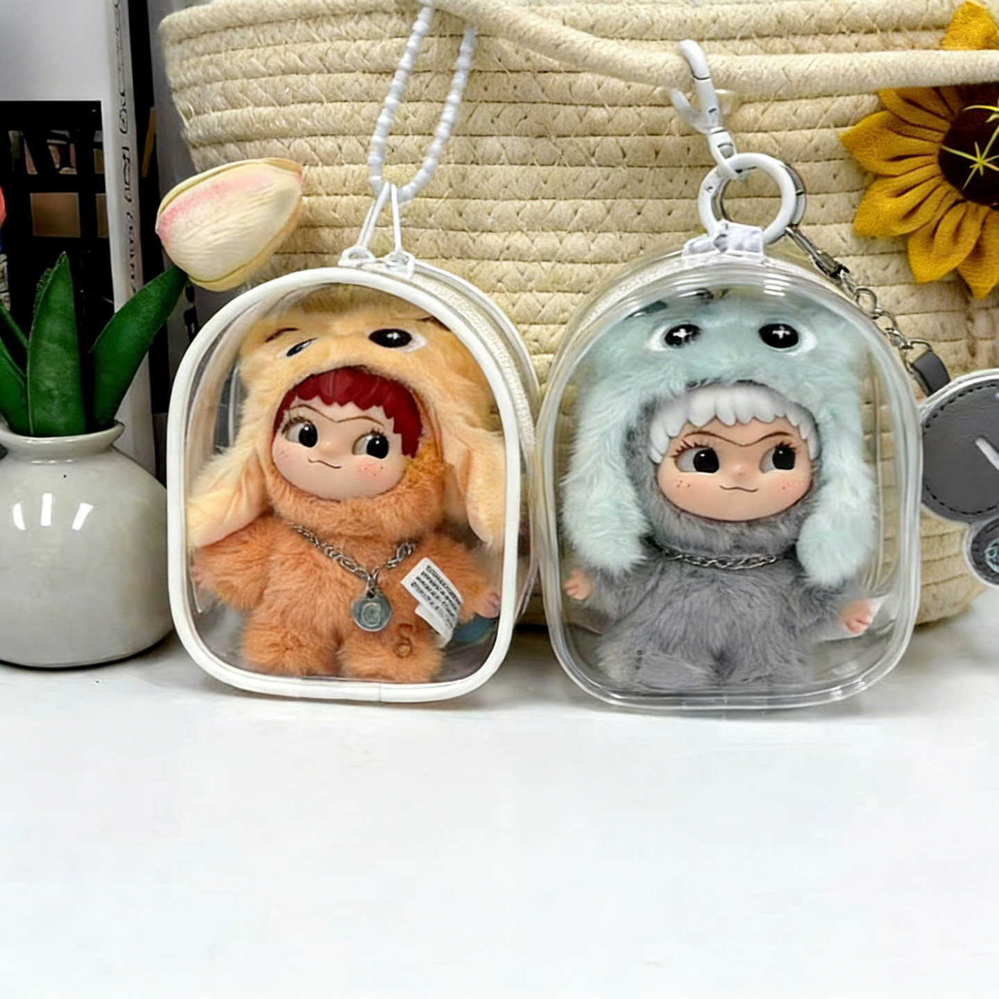 wakuku三代娃包10cm娃娃保护套透明外出12分晒娃包收纳包防尘袋子,模玩/动漫/周边/娃圈三坑/桌游,娃包,淘宝优惠券,粉丝福利购,淘宝优惠卷