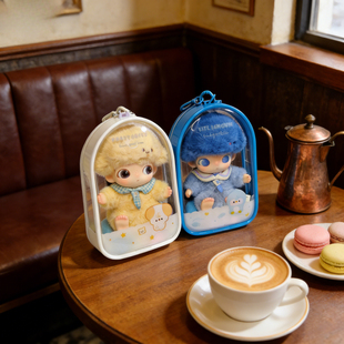 dimoo娃包15厘米泡泡玛特新生日记挂件保护套遛娃搪胶玩偶晒娃包