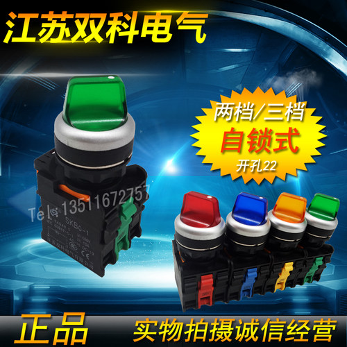 双科带灯选择开关二档旋钮三挡旋钮SKB0-PX/D