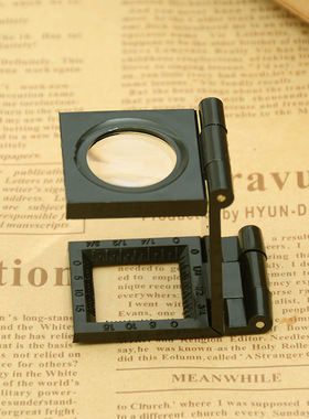 工厂8倍 亚克力镜片折叠式22MM口径照布镜放大镜 检布镜14110