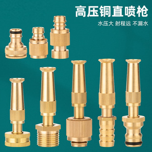 直喷枪 铜直插式 增压水枪园林花园洗车喷嘴宝塔铜喷水枪铜喷枪