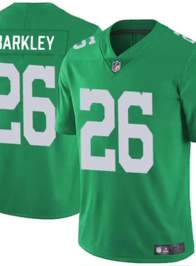Eagles费城老鹰队橄榄球服26号Barkley 巴克利球衣刺绣比赛服