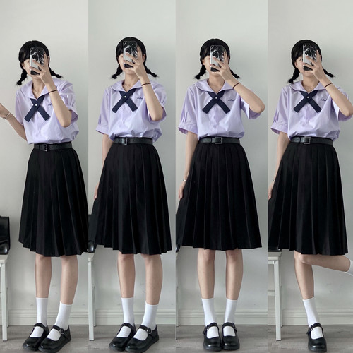 泰国裙子禁忌女孩JK制服百褶裙