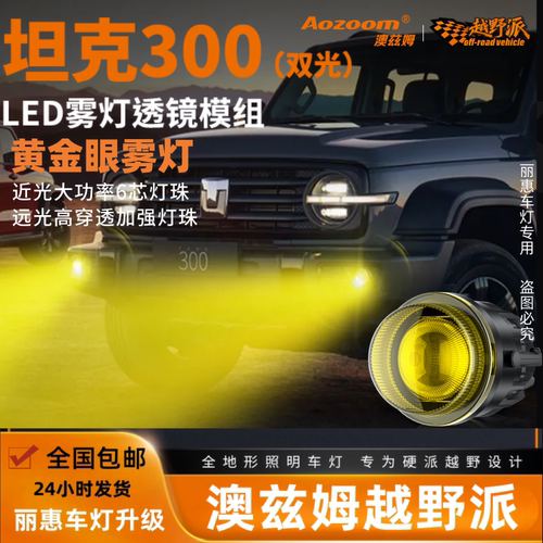 澳兹姆坦克300黄金雾灯升级双光