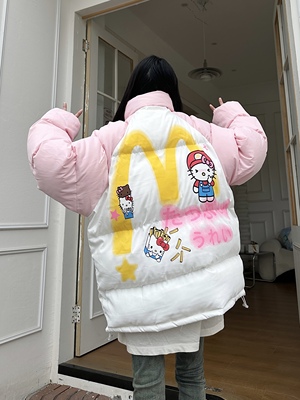 咖喱人麦当当HelloKitty手塞棉外套棉袄冬季保暖卡通可爱棉服