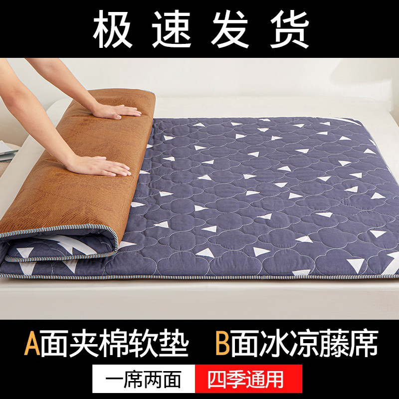 加厚垫子冬夏两用床垫1.5m可折叠学生床凉席家用1.8m榻榻米可定做