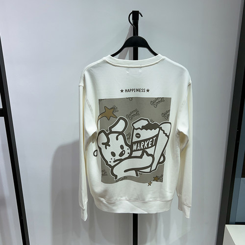 卡通印花宽松情侣卫衣春秋新款