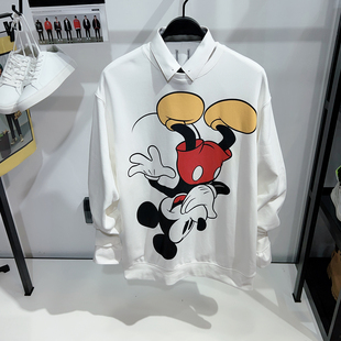 卡通情侣卫衣男休闲圆领百搭休闲上衣84A21 鸟家男装 男女同款