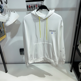 [商场款]G家男装 连帽卫衣男撞色百搭袋鼠兜情侣帽衫休闲宽松上衣