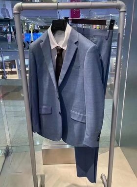 [两件套]G家男装通勤西服套装商务正装直筒羊毛西裤西装外套3537G