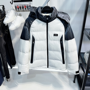 拼色短款 羽绒棉棉服男士 连帽棉衣加厚保暖棉袄外套 G家男装 商场款