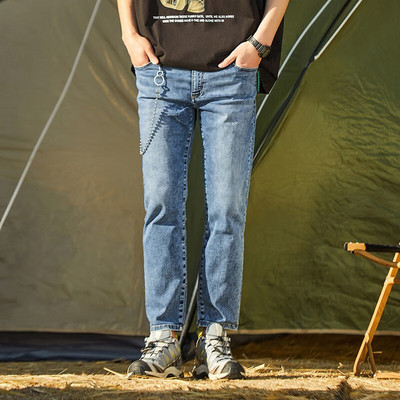 G家男装春夏男士修身牛仔九分裤