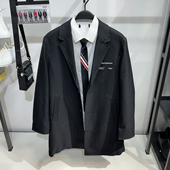 柜1699 领羊毛大衣男加厚保暖商务休闲外套6005J 西装 内夹棉 男装