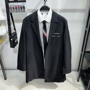 西装 男装 领羊毛大衣男加厚保暖商务休闲外套6005J 内夹棉 柜1699