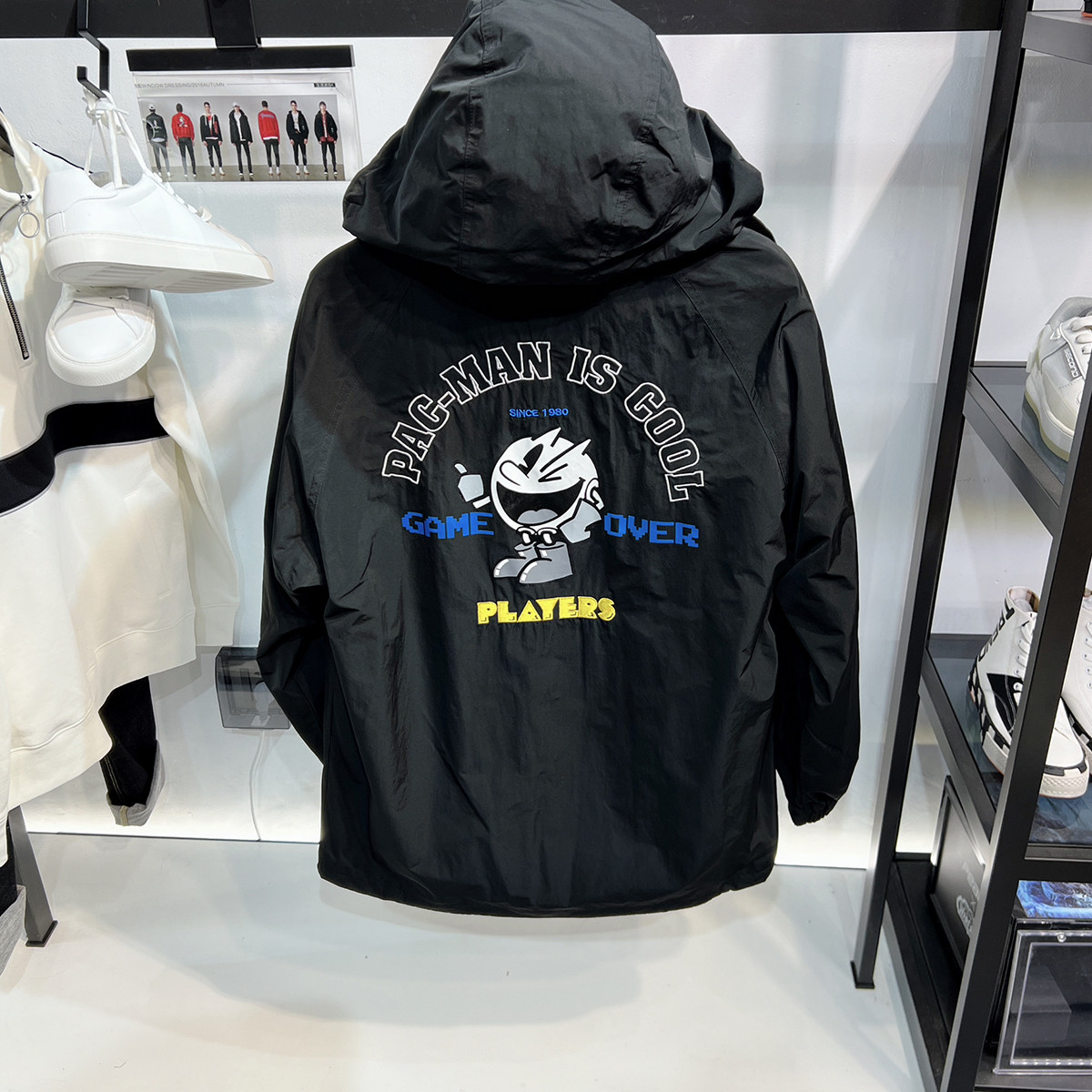 G家男装24春秋新款 隐藏式连帽 卡通印花工装多口袋休闲夹克外套,男装,夹克,淘宝优惠券,粉丝福利购,淘宝优惠卷