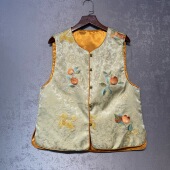 柿柿如意重工刺绣圆领马甲上衣马夹女款 秋季 国风2026春新款 新中式